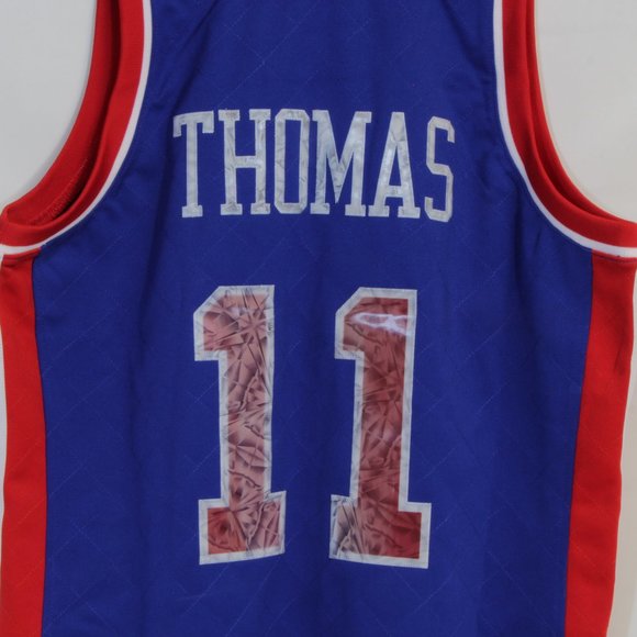 Isaiah Thomas Mens' Detroit Pistons NBA 75th Anniversary Mitchell & Ness Jersey - Picture 9 of 9